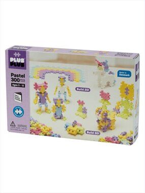 Plus-Plus 300 pc Pastel Building Set Made in Denmark New Sealed For Age 5+